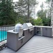 For Camping Site Custom Stainless Steel Outdoor Kitchen Set Multi Functional With Bbq Grill