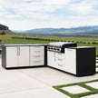 Custom New Design 304 Stainless Steel Outdoor Kitchen Waterproof With Gas Grill