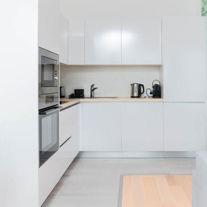 Premium L Shaped 304 Stainless Steel Kitchen Cabinet - Antibacterial, Dining Room