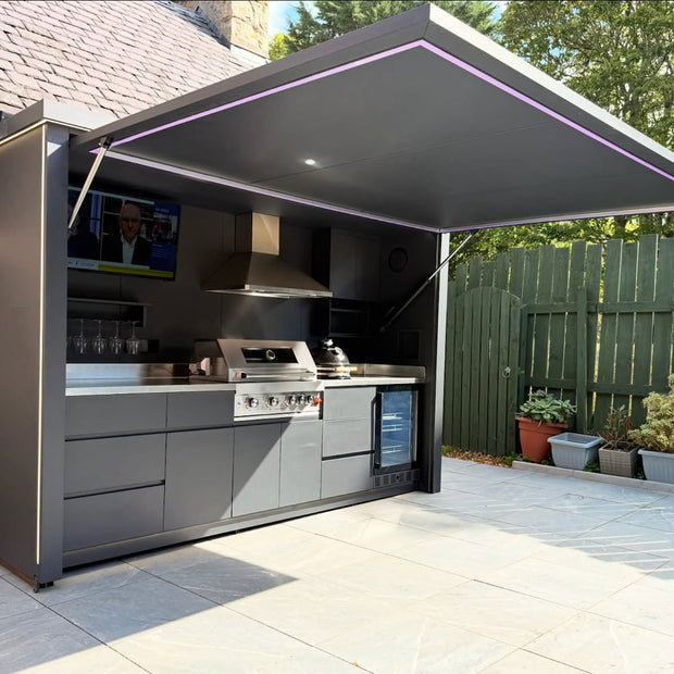 Excellent Wholesale Value SS304 Stainless Steel Outdoor Kitchen With Electric Door Shed