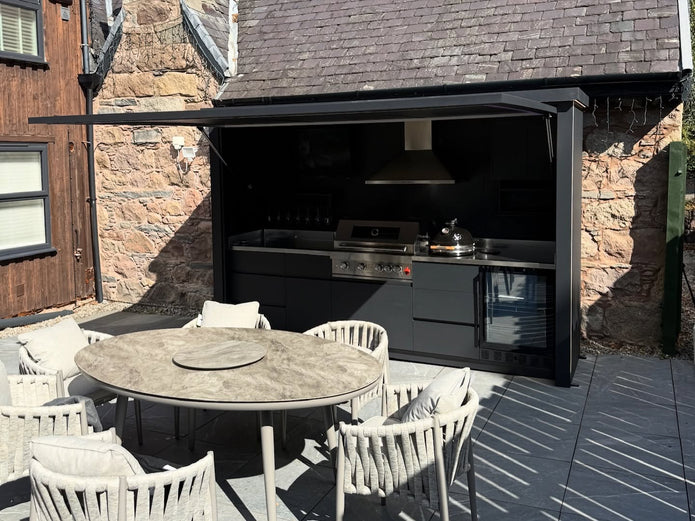 OEM ODM Welcome Stainless Steel Outdoor Kitchen With Shelter