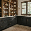 European Style L Shaped Stainless Steel Kitchen Cabinet - Waterproof, Modern Design