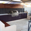 Mildew Proof Custom SS304 Stainless Steel Outdoor Garden Kitchen With Cupboard For Courtyard