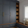 304 Stainless Steel Entryway Cabinet With Rustproof Coat Hooks For Foyer