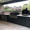 For Courtyard Custom Stainless Steel Outdoor Kitchen Appliances Moisture Resistant With MINI Glass Fridge