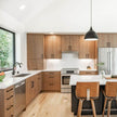 OEM/ODM L Shaped Stainless Steel Kitchen Cabinet Body - Antibacterial, Metallic Texture