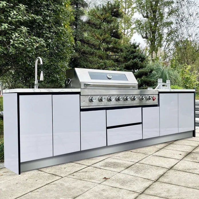 Corrosion Preventive Custom SS304 Stainless Steel Outdoor Kitchen Grill For Outside