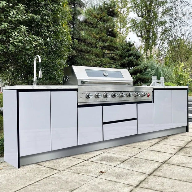 Corrosion Preventive Custom SS304 Stainless Steel Outdoor Kitchen Grill For Outside
