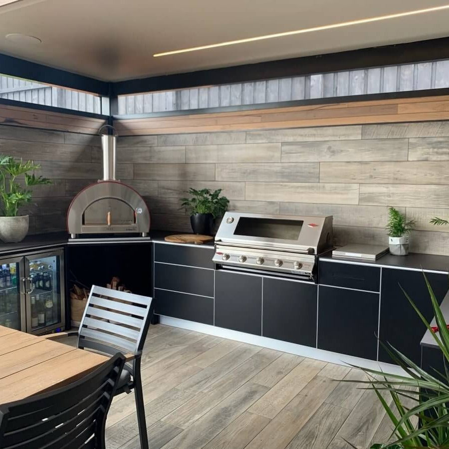 Custom Practical 304 Stainless Steel Outdoor Garden Kitchen Shock Resistance For Patio