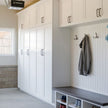 304 Stainless Steel Entryway Cabinet With Key & Parcel Storage For Foyer
