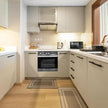 High End U Shaped Stainless Steel Kitchen Cabinet - Corrosion Preventive, Smooth Surface