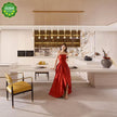 New Design U Shaped Stainless Steel Kitchen Cabinet - Antirust, Scratch-Resistant