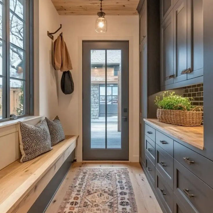 304 Stainless Steel Entryway Cabinet With Soft-close Drawer For Front Door Area