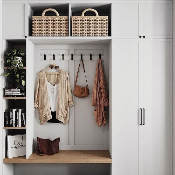 304 Stainless Steel Entryway Cabinet With Shoe Storage For Home Entryway