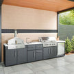 For Outside Custom Stainless Steel Outdoor Kitchen Antirust With Outdoor Grill