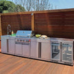 Modern Design Modular Stainless Steel Outdoor Kitchen Appliances Mildew Proof For Courtyard