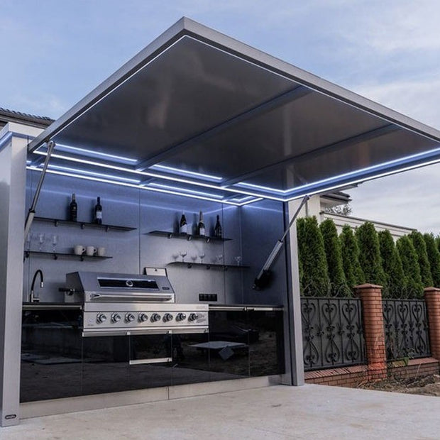 Industrial Strength Build SS304 Stainless Steel Outdoor Kitchen Shed Set