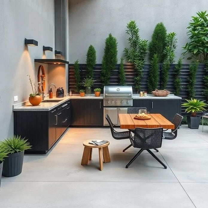 Custom Durable 304 Stainless Steel Outdoor Kitchen Island Waterproof For Backyard