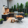 Custom Durable 304 Stainless Steel Outdoor Kitchen Island Waterproof For Backyard