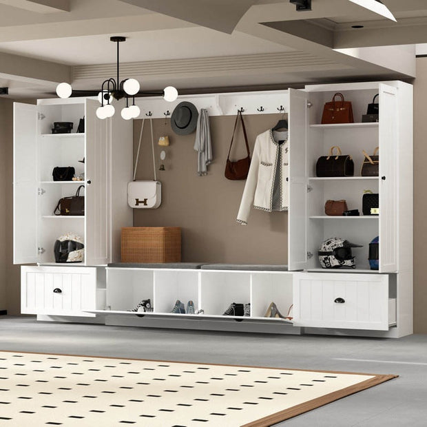 For Foyer SS304 Stainless Steel Entryway Cabinet With Soft-close Parcel Drawer