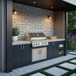 Custom Durable 304 Stainless Steel Outdoor Kitchen Island Waterproof For Backyard