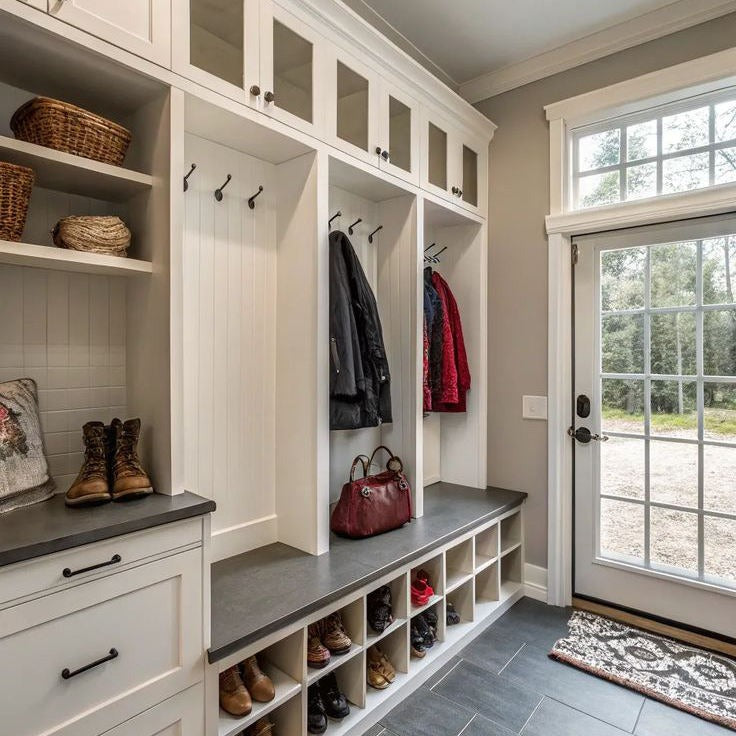 For Home Entryway SS304 Stainless Steel Entryway Cabinet With Dust-proof Shoe Rack