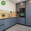 Modern Customizable U Shaped Stainless Steel Kitchen Cabinet - Shock Resistance, Apartment