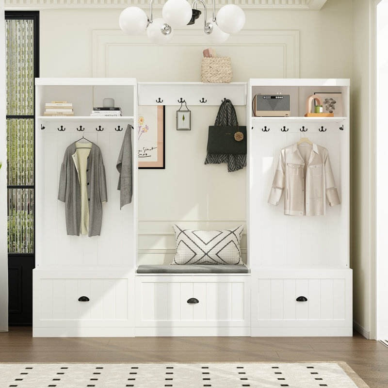 304 Stainless Steel Entryway Cabinet With Key Storage For Front Door Area