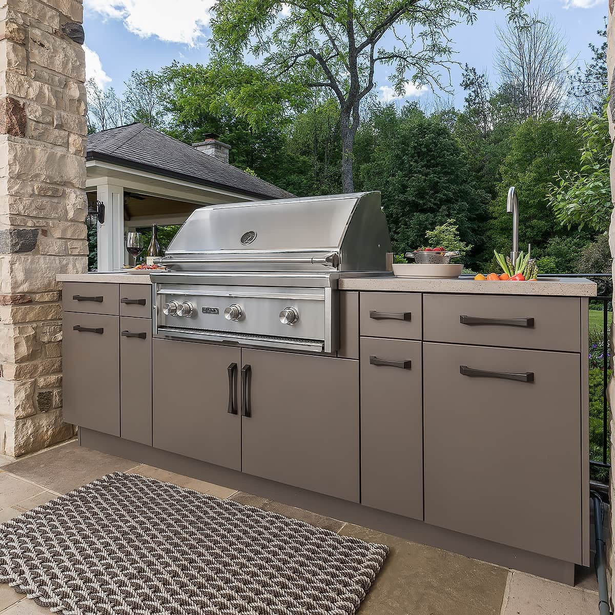 For Poolside Custom Stainless Steel Outdoor Kitchen Grill Antibacterial With Bbq Grill