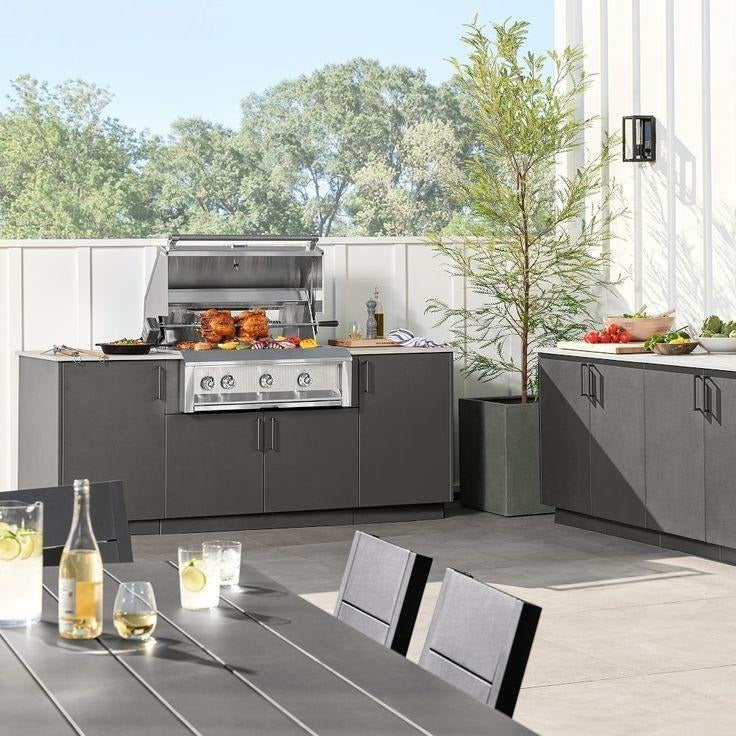 Custom Premium 304 Stainless Steel Outdoor Kitchen Appliances Environmental Protection For Courtyard