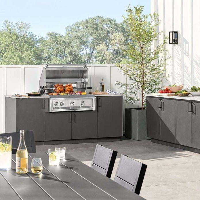 Custom Premium 304 Stainless Steel Outdoor Kitchen Appliances Environmental Protection For Courtyard