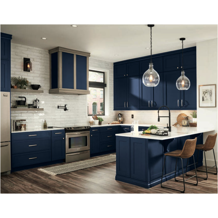High End U Shaped Stainless Steel Kitchen Cabinet Set - Moisture Resistant, Low Maintenance