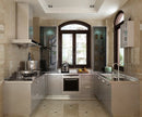 OEM/ODM U Shaped Stainless Steel Kitchen Cabinet Body - Waterproof, Metallic Texture