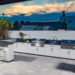 European Style Custom SS304 Stainless Steel Outdoor Kitchen BBQ Island Corrosion Preventive