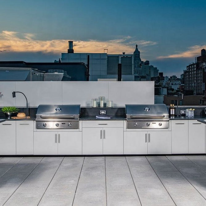 European Style Custom SS304 Stainless Steel Outdoor Kitchen BBQ Island Corrosion Preventive