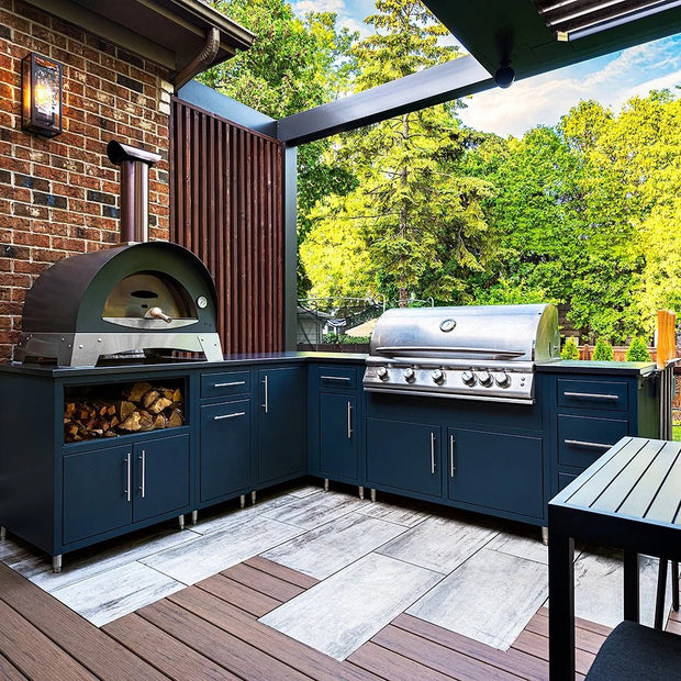 For Villa Custom Stainless Steel Outdoor Kitchen Grill Island Anti Deformation