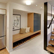 For Front Door Area Stainless Steel Entryway Cabinet With Multi-layer Shoe Storage