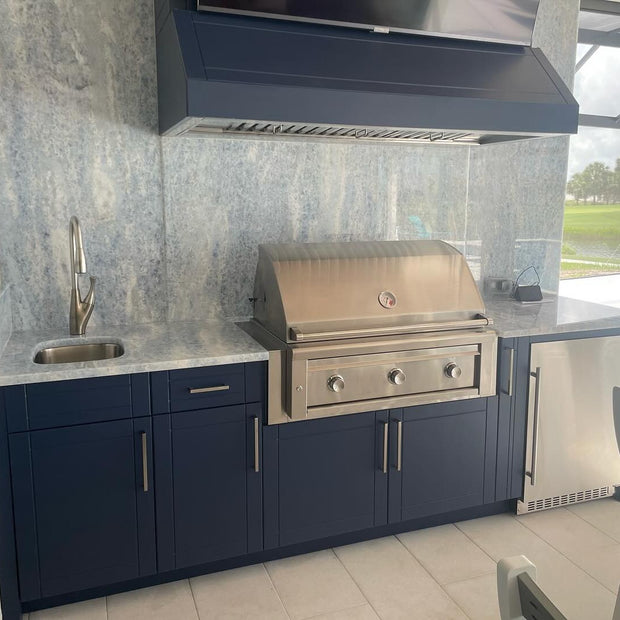 For Villa Custom Stainless Steel Outdoor Kitchen Grill Island Anti Deformation