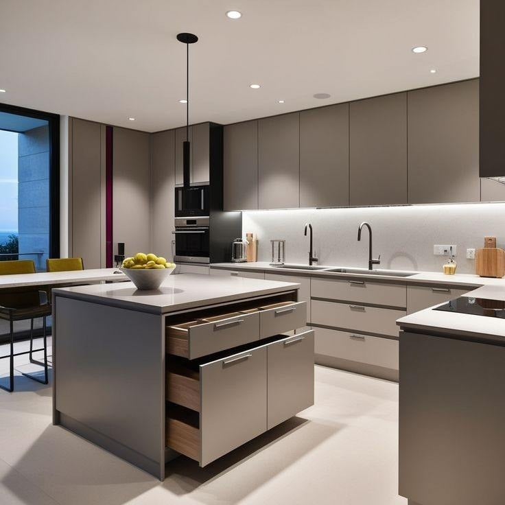 Wholesale Island Stainless Steel Kitchen Cabinet with Drawers - Mildew Proof, Premium