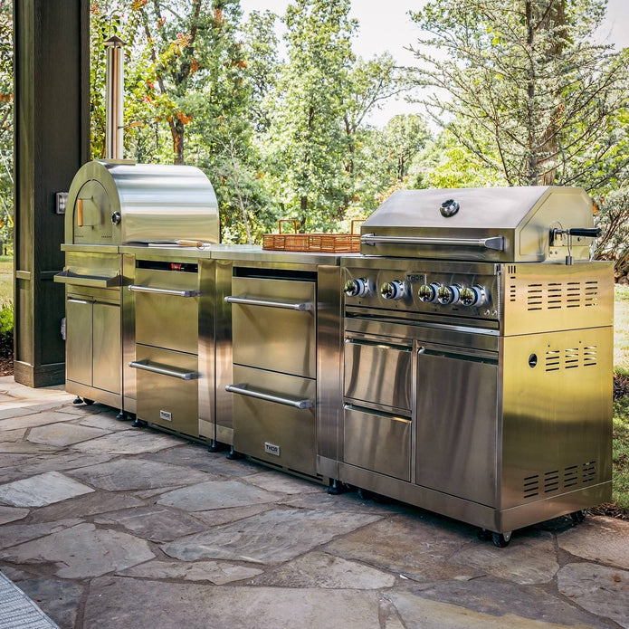 Private Modular 304 Stainless Steel Outdoor Kitchen Sink Environmental Protection With Cupboard