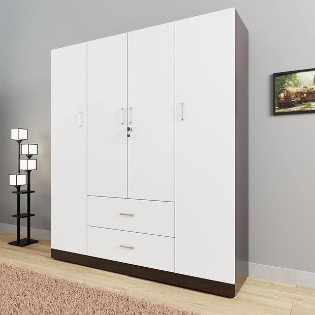 Space-saving Freestanding Stainless Steel Wardrobe For Small Apartment Bedroom