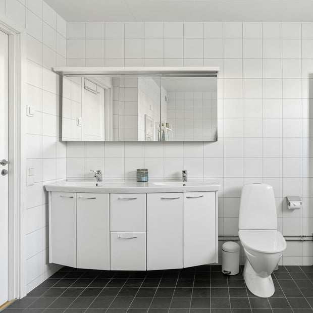 Corrosion Preventive Wall Hung SS304 Stainless Steel Bathroom Vanity Cabinet Anti Deformation