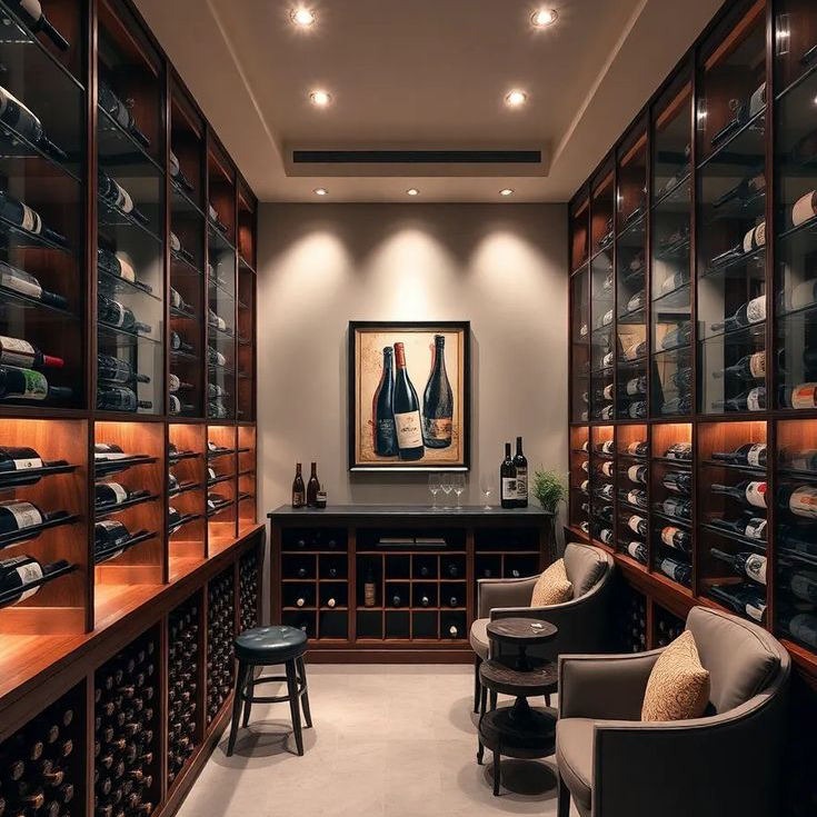 LED Display SS304 Stainless Steel Wine Cellar Wine Rack For Home Bar With Multi-layer Shelves