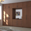 Double Door Built-in Stainless Steel Wardrobe For Home With Internal Dividers