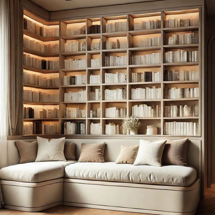 Built-in Stainless Steel Bookshelf With Dust-proof Seal For Home Library
