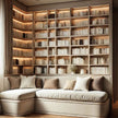 Built-in Stainless Steel Bookshelf With Dust-proof Seal For Home Library