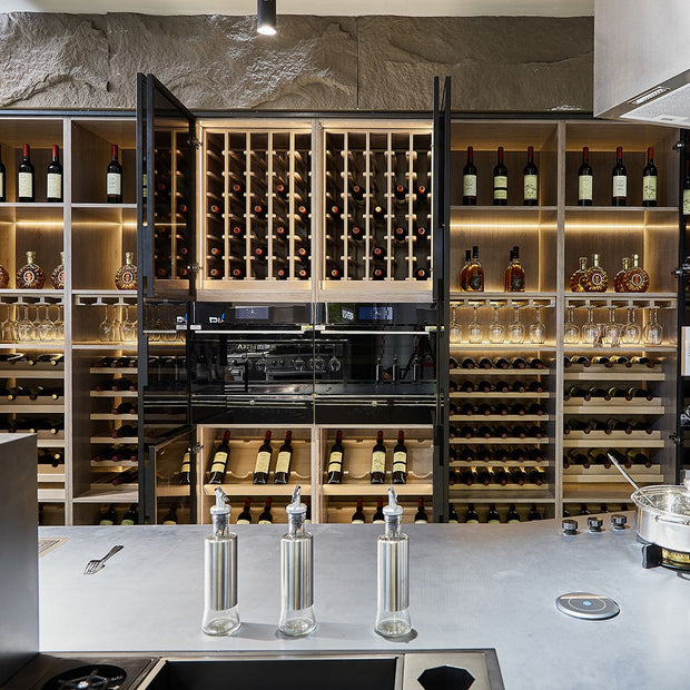 For Guest Room Stainless Steel Freestanding Wine Cabinet With Quiet Operation