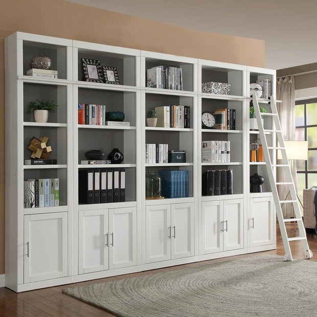 Lightweight Freestanding SS304 Stainless Steel Bookshelf With Easy-move Casters For Rental Home