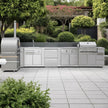 Modular New Product 304 Stainless Steel Outdoor Garden Kitchen Recycle With MINI Glass Fridge