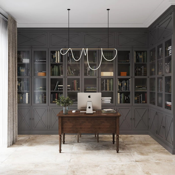 Custom Height Built-in 304 Stainless Steel Bookshelf For Sloped Ceiling Study